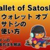Wallet of Satoshi（ウォレットオブサトシ）の使い方！ビットコインの入金・出金方法を解説